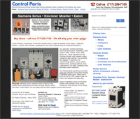 Control Parts Siemens Contactor Distributor Website Website Project | Control Parts