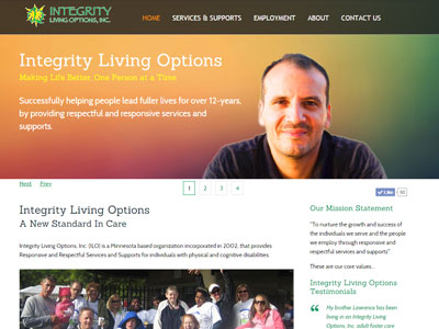 Integrity Independent Living Options Website Integrity Living Options