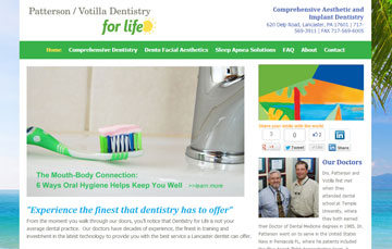 Lancaster Dentist Patterson Votilla Dentistry for Life Website1 Dentistry for Life
-A Lancaster Dentist