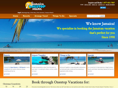 Negril Jamaica Onestop Vacation Website New Website for Negril Jamaica