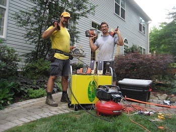 SNRNR deck project.JPG SUNRNR Portable Solar Generator Shines at Construction Site